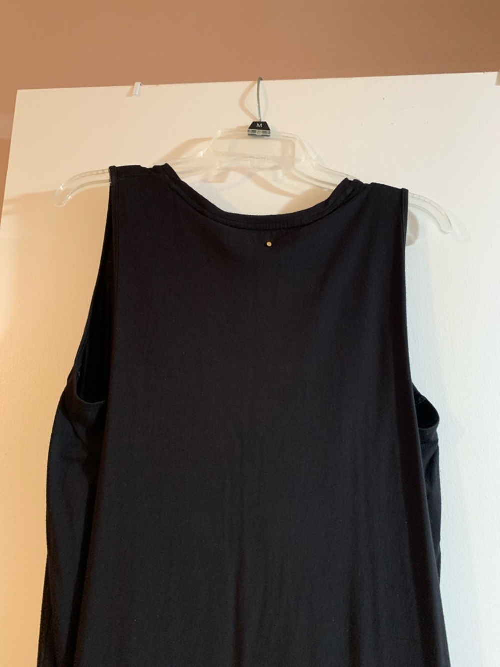 Cuyana Black Sleeveless Drape-Back midi dress - Picture 6 of 12